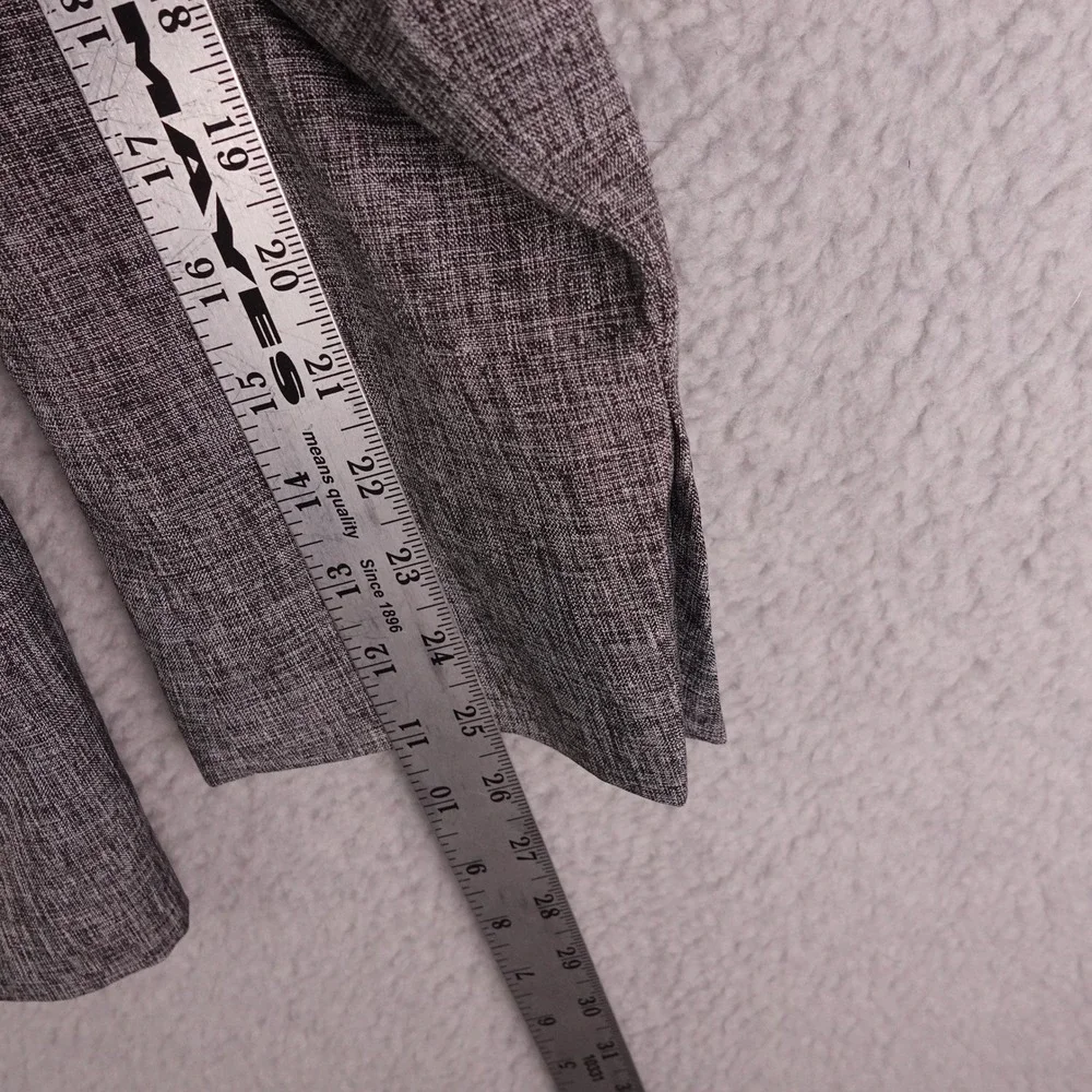 PJ Paul Jones Mens Gray Heather Paisley Lined Two Button Blazer Sport Coat XL